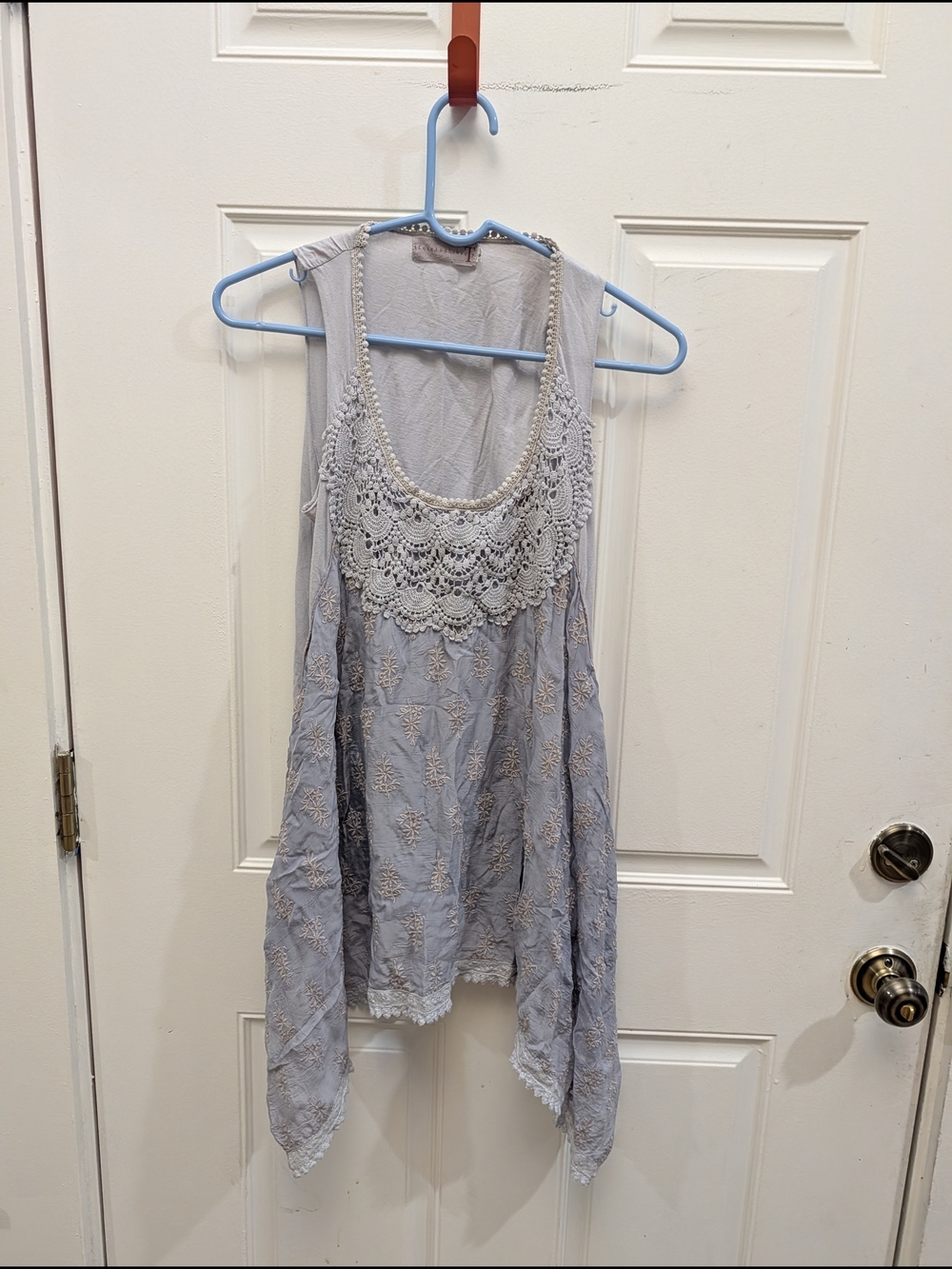 Jonny Was 4 Love And Liberty Embroidered Lace Detail Tunic Top